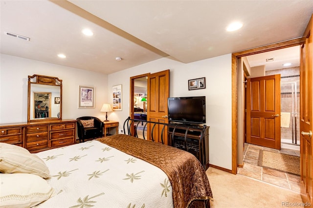 1820 Sapling Ct, Castle Rock, CO 80109 - bedroom with recessed lighting, light carpet, and baseboards