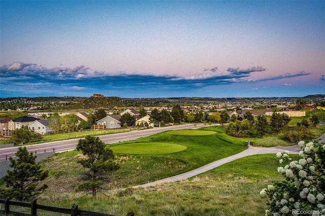 1820 Sapling Ct, Castle Rock, CO 80109 - aerial view at dusk of a residential view