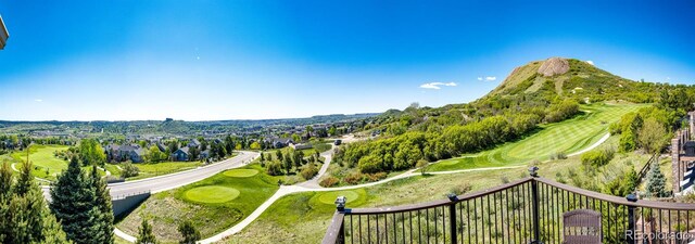 1820 Sapling Ct, Castle Rock, CO 80109 - mountain view featuring a golf course