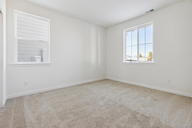 view of carpeted empty room