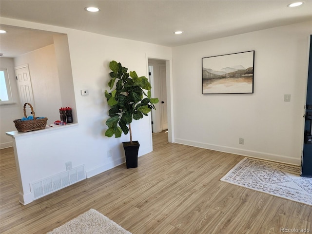 foyer featuring light hardwood / wood-style floors