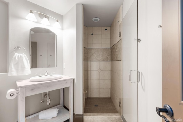 5810 Amber Ridge Dr, Castle Pines, CO 80108 - full bathroom with a shower stall and vanity