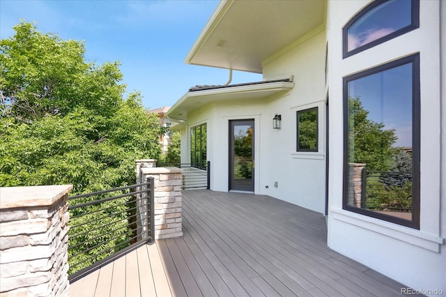 8937 Little Raven Trl, Niwot, CO 80503 - view of wooden deck