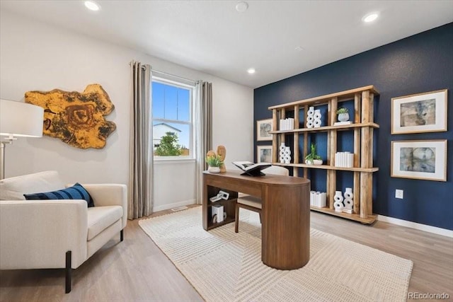 4739 N Valdai Ct, Aurora, CO 80119 - office space featuring wood finished floors and recessed lighting