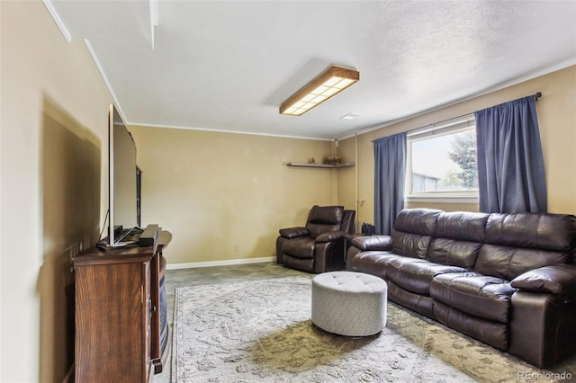 11855 Humboldt Dr, Northglenn, CO 80233 - living room with crown molding and tile patterned floors