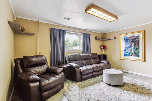 11855 Humboldt Dr, Northglenn, CO 80233 - living area with ornamental molding and baseboards