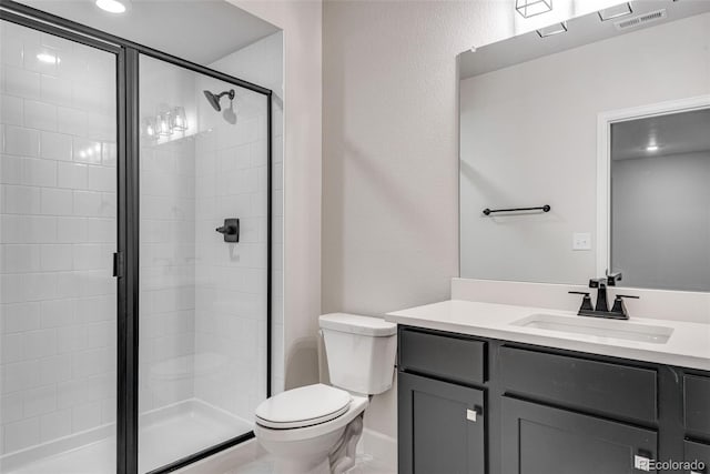 3314 N Haleyville Ct, Aurora, CO 80019 - full bath with toilet, vanity, and a shower stall