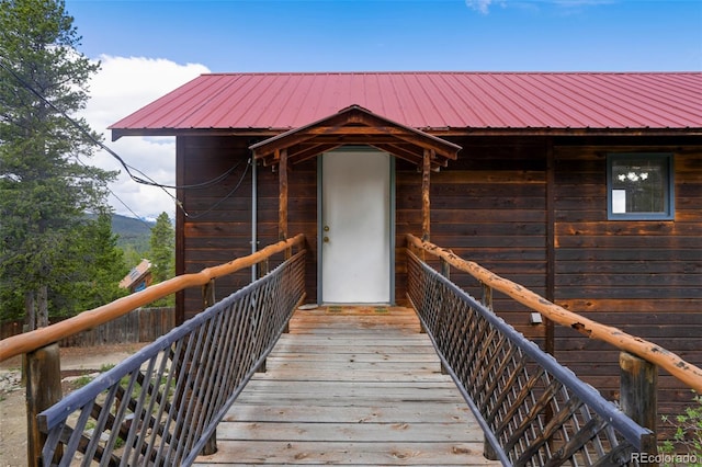 109 Cutforth Rd, Black Hawk, CO 80422 - property entrance featuring a metal roof