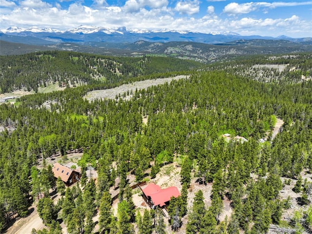 109 Cutforth Rd, Black Hawk, CO 80422 - bird's eye view of a heavily wooded area and a mountainous background