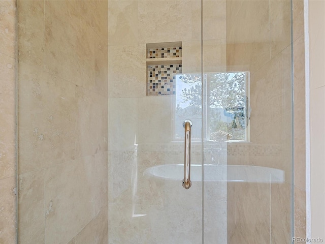 3173 Gold Yarrow Ln, Evergreen, CO 80439 - full bathroom with tiled shower