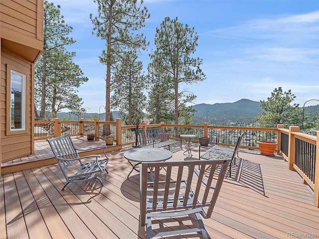 3173 Gold Yarrow Ln, Evergreen, CO 80439 - deck with a mountain view