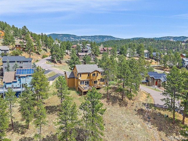 3173 Gold Yarrow Ln, Evergreen, CO 80439 - aerial view with a residential view and a mountain view