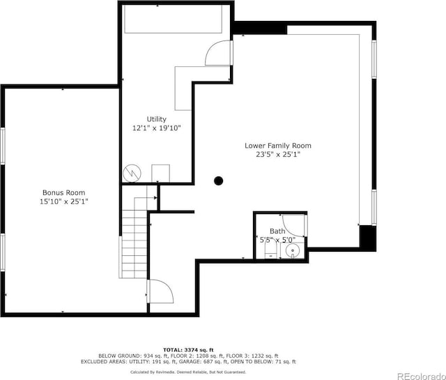 3173 Gold Yarrow Ln, Evergreen, CO 80439 - floor plan