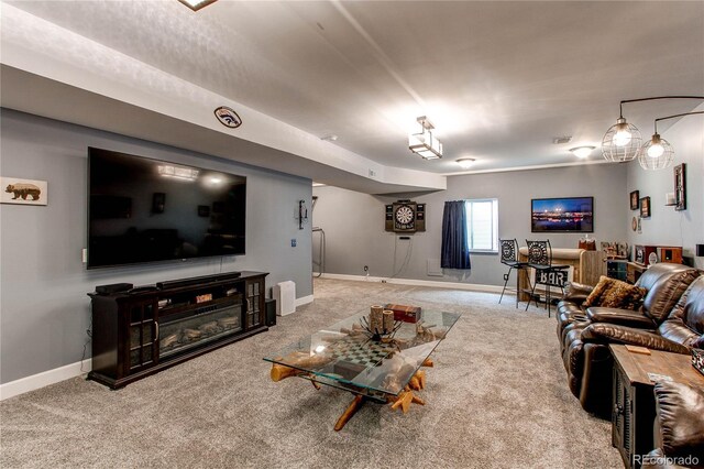 25120 E Maple Pl, Aurora, CO 80018 - carpeted living area with baseboards