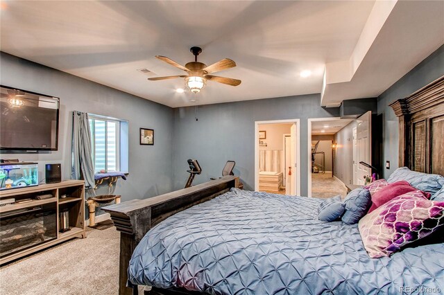 25120 E Maple Pl, Aurora, CO 80018 - carpeted bedroom with ceiling fan