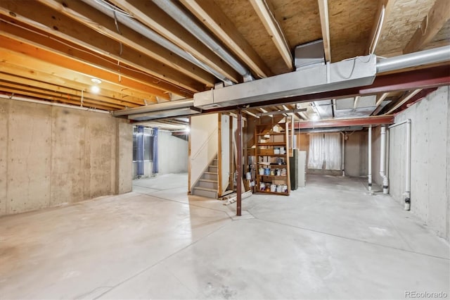 4290 Cottonwood Lakes Blvd, Thornton, CO 80241 - unfinished basement with stairs