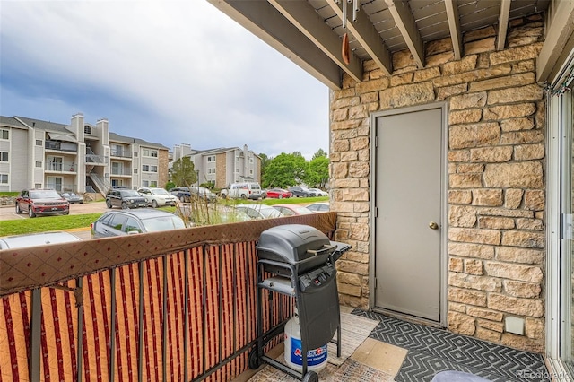 2575 S Syracuse Way Unit B107, Denver, CO 80231 - balcony with area for grilling and a residential view