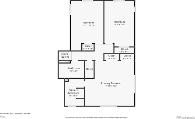 7875 W 21st Ave, Lakewood, CO 80214 - view of home floor plan