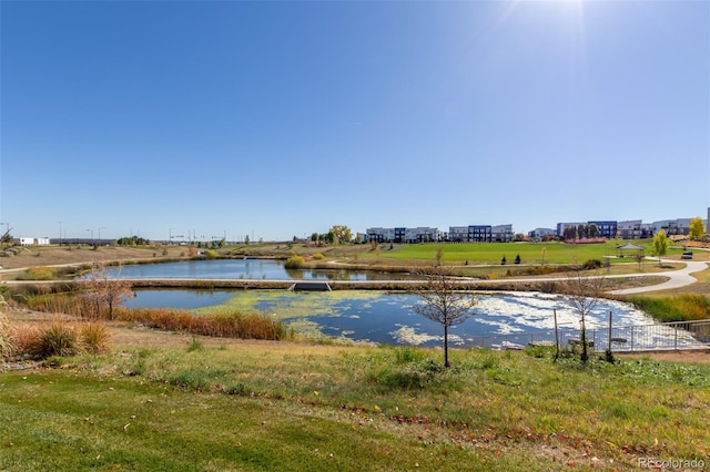 view of water feature