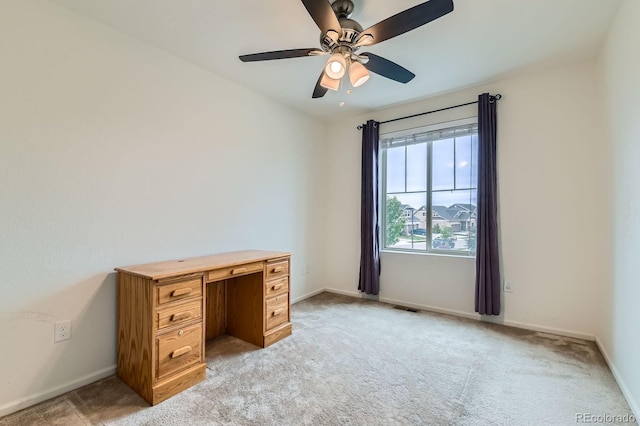 12981 E 108th Way, Commerce City, CO 80022 - unfurnished office featuring light colored carpet and a ceiling fan