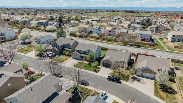 drone / aerial view featuring a residential view
