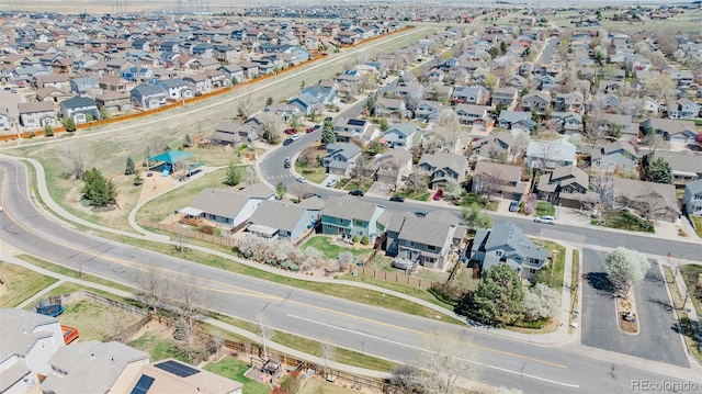 birds eye view of property featuring a residential view