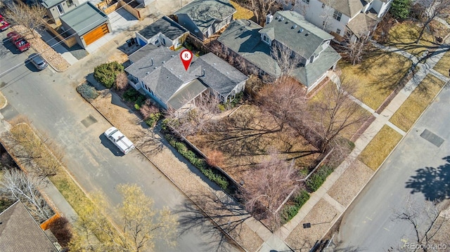 birds eye view of property featuring a residential view