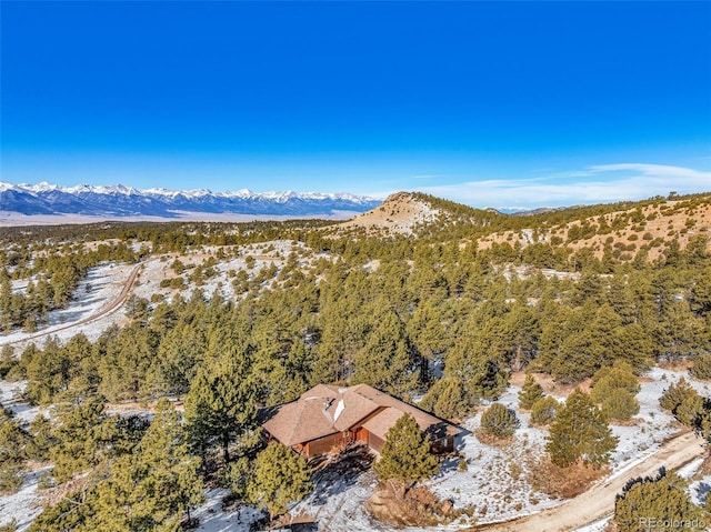 820 Schulze Ranch Rd, Westcliffe, CO 81252 - aerial view of property and surrounding area featuring mountains