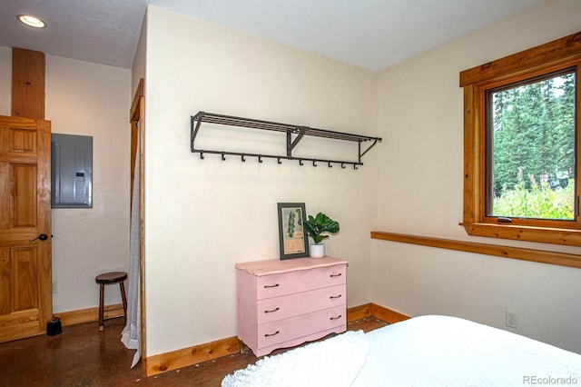 10 Bullion Mine Rd, Keystone, CO 80435 - bedroom featuring electric panel, recessed lighting, and finished concrete floors