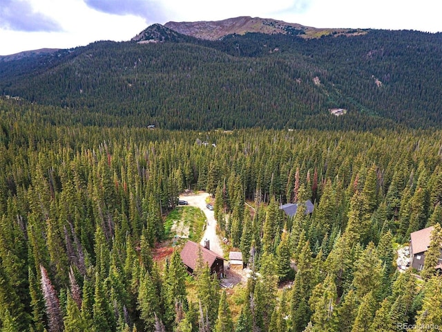 10 Bullion Mine Rd, Keystone, CO 80435 - aerial view of property and surrounding area featuring mountains and a forest