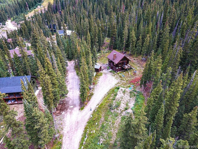 10 Bullion Mine Rd, Keystone, CO 80435 - aerial view of property and surrounding area with a heavily wooded area