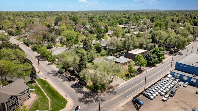 6018 S Prince St, Littleton, CO 80120 - aerial view of a heavily wooded area