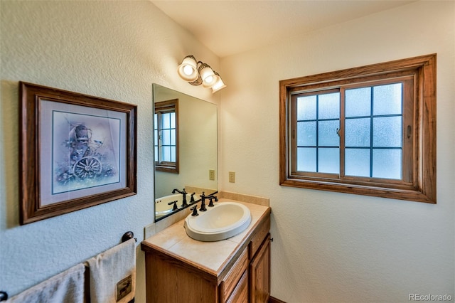 bathroom with vanity