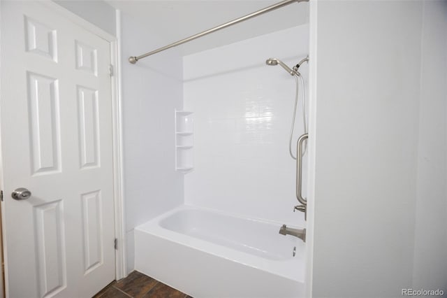 full bathroom featuring  shower combination