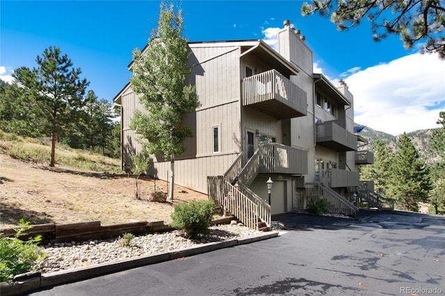 view of property featuring a mountain view