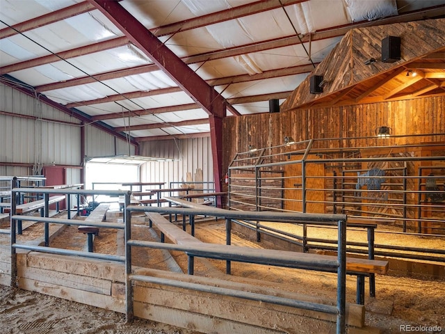 view of horse barn