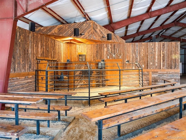 view of horse barn