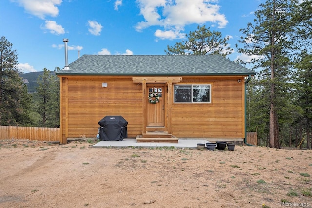 332 Harris St, Bailey, CO 80421 - view of front facade with entry steps and roof with shingles