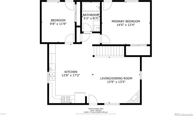 332 Harris St, Bailey, CO 80421 - floor plan / room layout