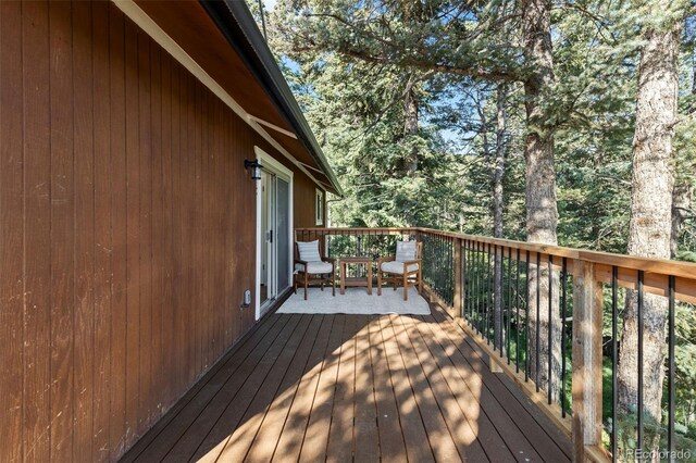 19424 Silver Ranch Rd, Conifer, CO 80433 - view of wooden deck