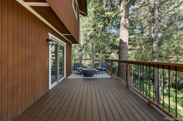 19424 Silver Ranch Rd, Conifer, CO 80433 - deck with an outdoor fire pit