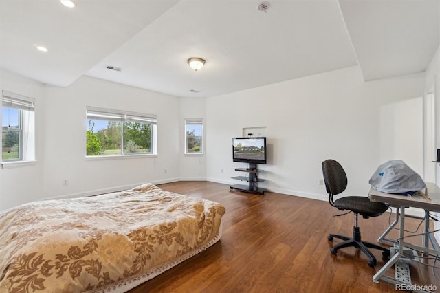 12939 Wabash Ct, Thornton, CO 80602 - bedroom with wood finished floors, baseboards, and recessed lighting