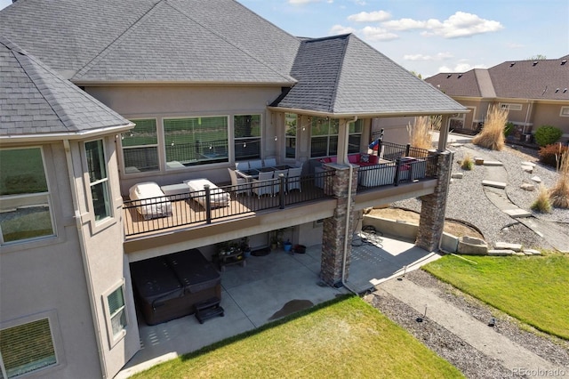 12939 Wabash Ct, Thornton, CO 80602 - back of house featuring a patio and stucco siding