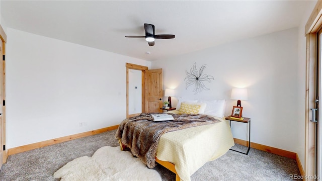 374 County Road 863, Tabernash, CO 80478 - carpeted bedroom with baseboards and ceiling fan