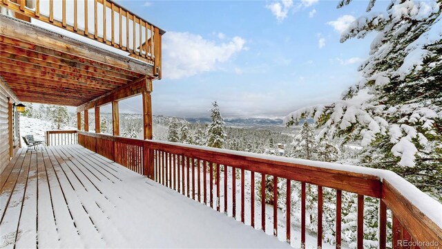 374 County Road 863, Tabernash, CO 80478 - view of snow covered deck