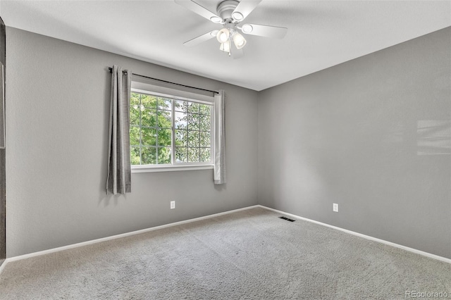 750 Deer Clover Cir, Castle Pines, CO 80108 - carpeted spare room with a ceiling fan and baseboards