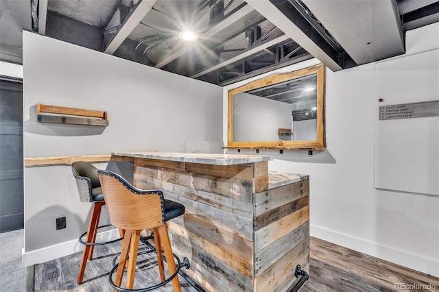750 Deer Clover Cir, Castle Pines, CO 80108 - bar area with wood finished floors