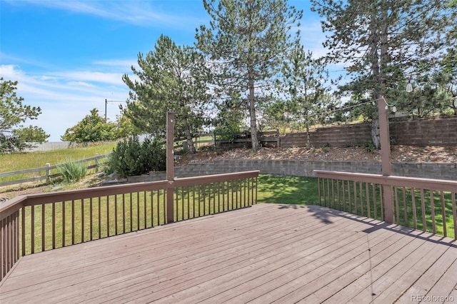 750 Deer Clover Cir, Castle Pines, CO 80108 - deck with a fenced backyard