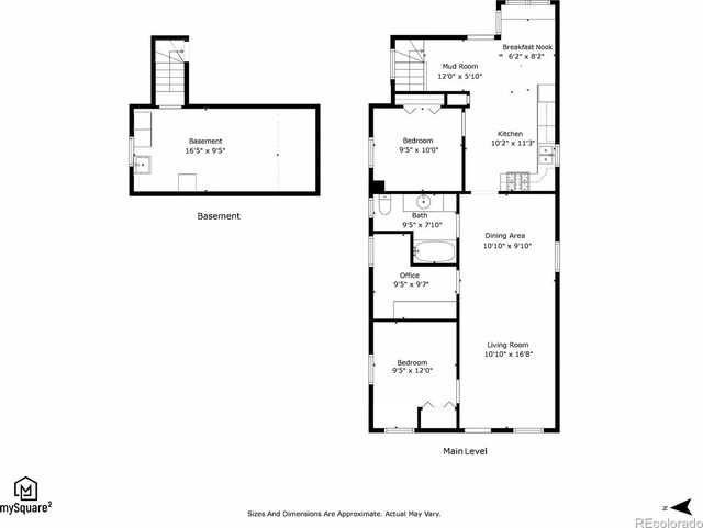 3842 Zenobia St, Denver, CO 80212 - home floor plan