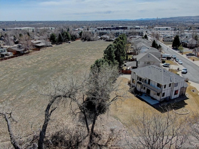 aerial perspective of suburban area